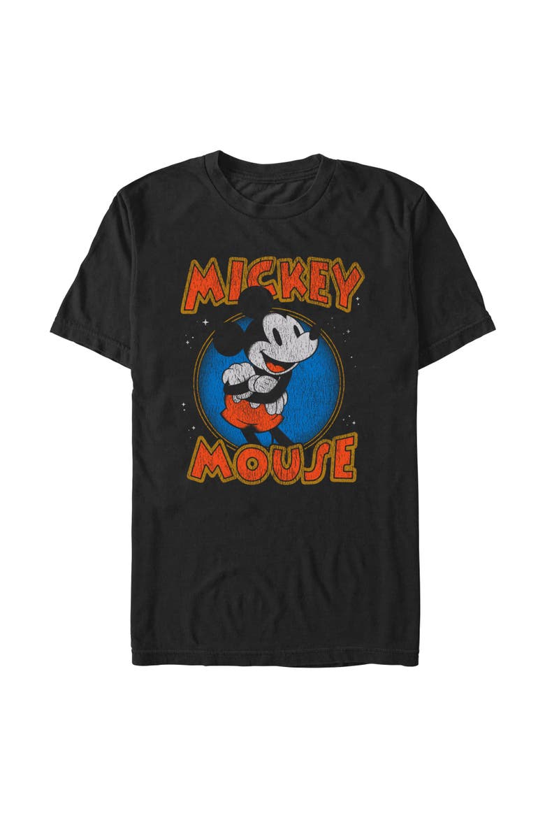 Men's Mickey & Friends Classic Mickey Comfort Colors  Graphic T-Shirt, Alternate, color, Black