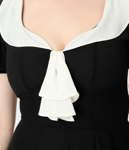 Unique Vintage Wide Leg Jumpsuit In Black