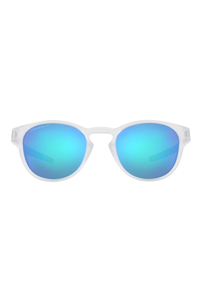 Latch™ 53mm Prizm™ Polarized Round Sunglasses, Main, color, CLEAR