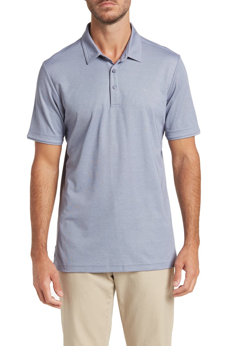 Excursion Knit Polo, Main, color, HEATHER VINTAGE INDI