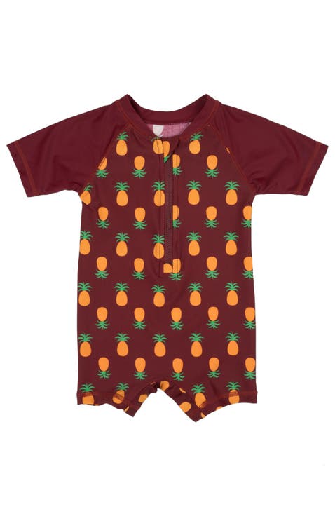 Baby One-Piece Rashguard, UPF 50+ Sun Protection Swimwear