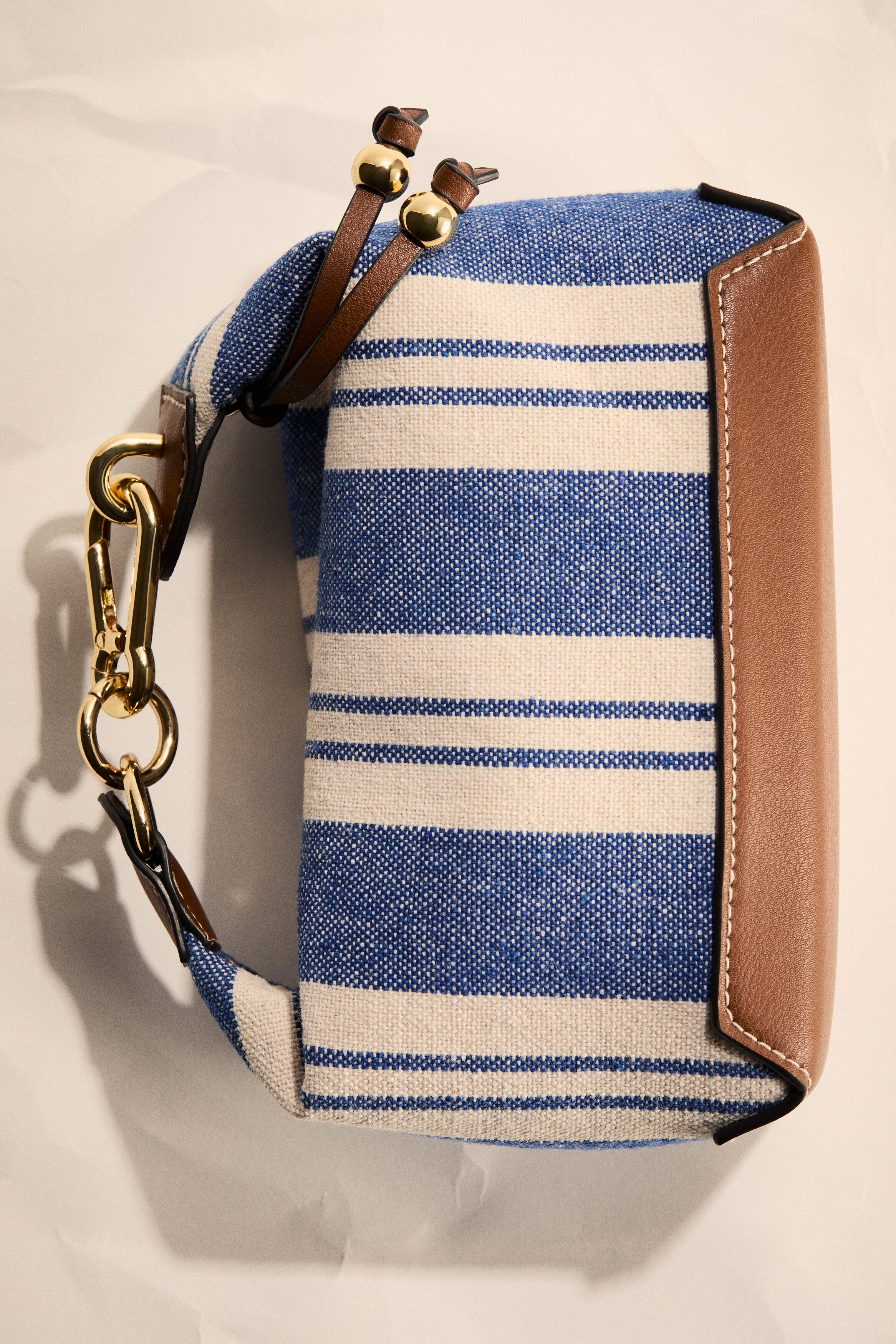 H&M Small Canvas Handbag, Alternate, color, Blue/Striped