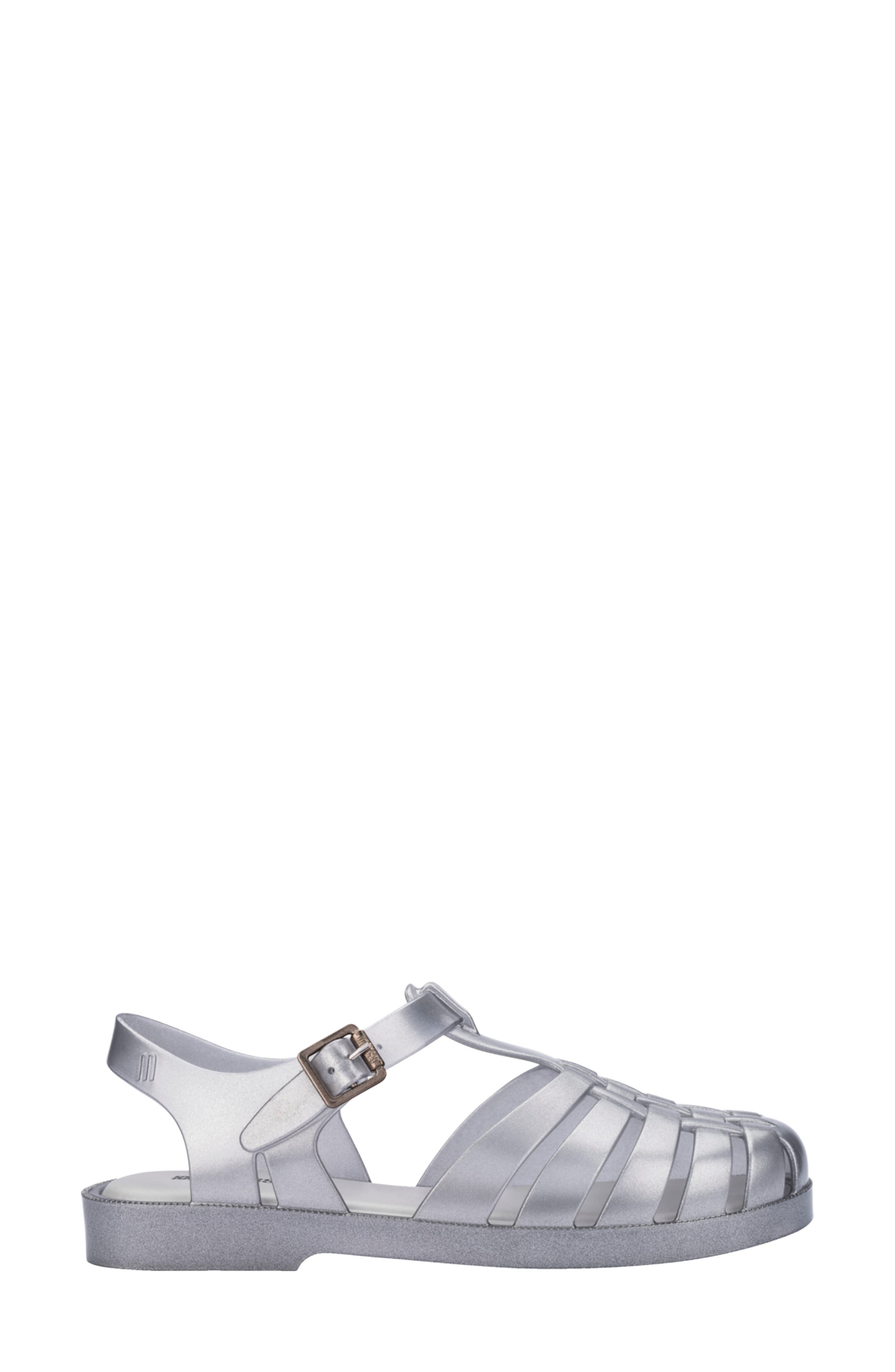 Melissa Possession Magic Fisherman Sandal, Alternate, color, Silver