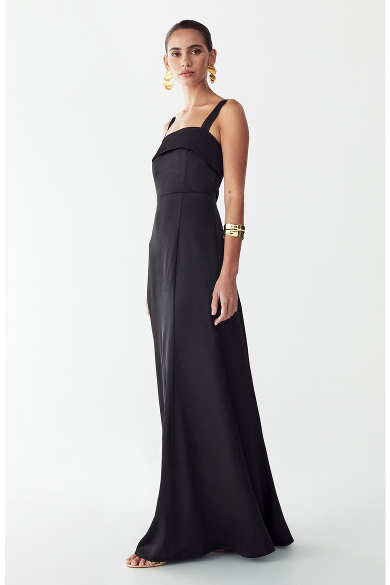 Norfolk Maxi Dress, Alternate, color, Black