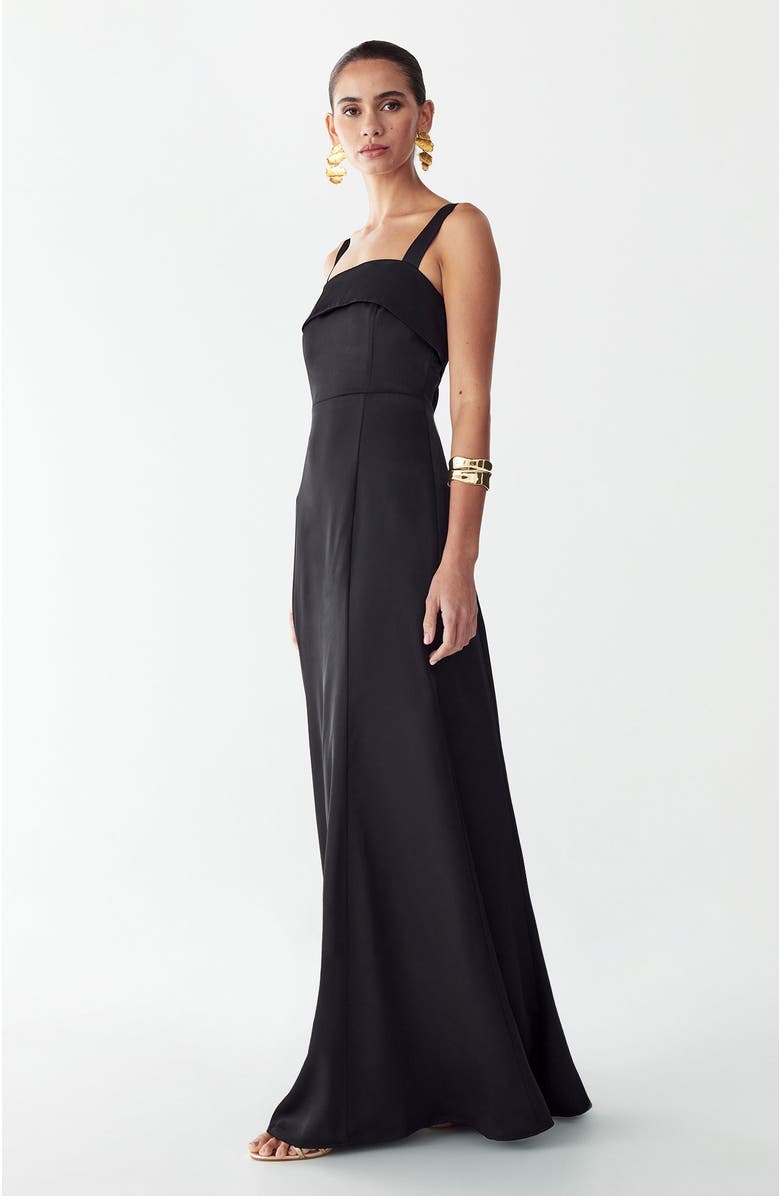 WILLA Norfolk Maxi Dress, Alternate, color, Black
