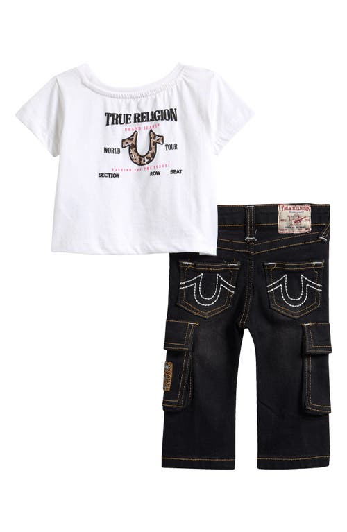 True Religion Horseshoe Graphic T-shirt & Cargo Jeans Set In Multi