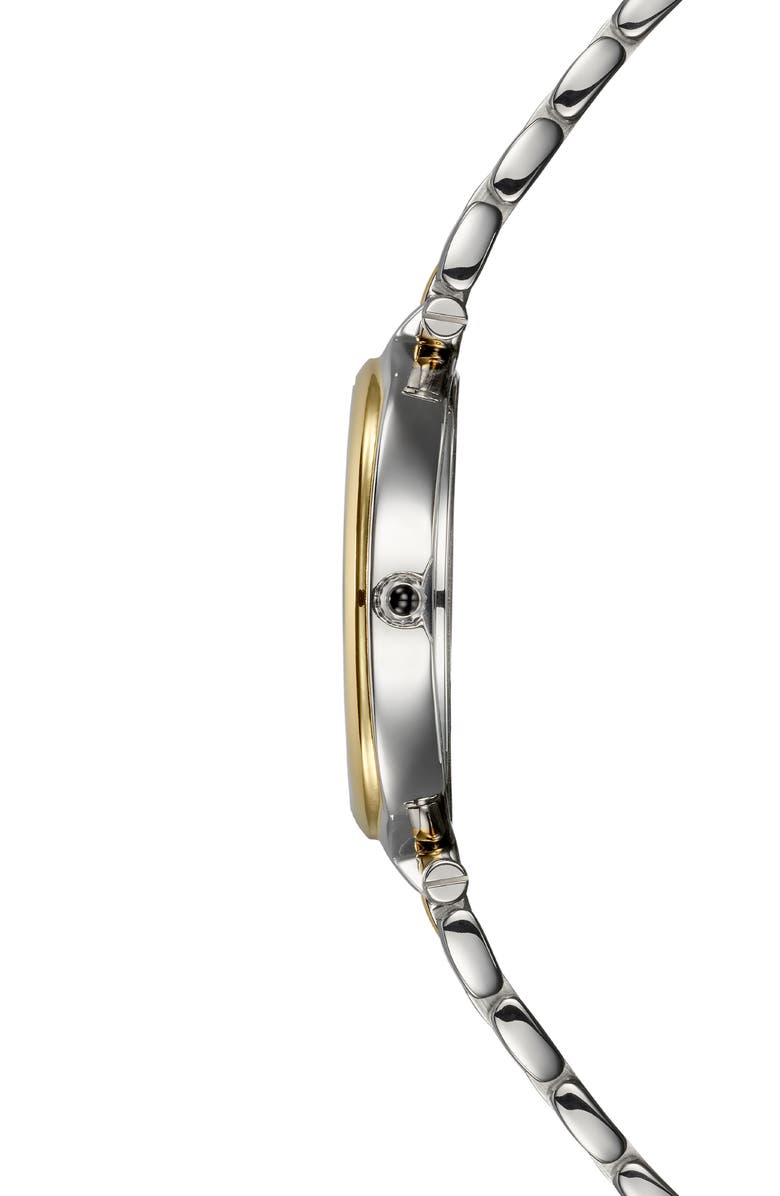 BALMAIN WATCHES Haute Elegance Oval Bracelet Watch, 32mm, Alternate, color, Stainless Steel With Yellow