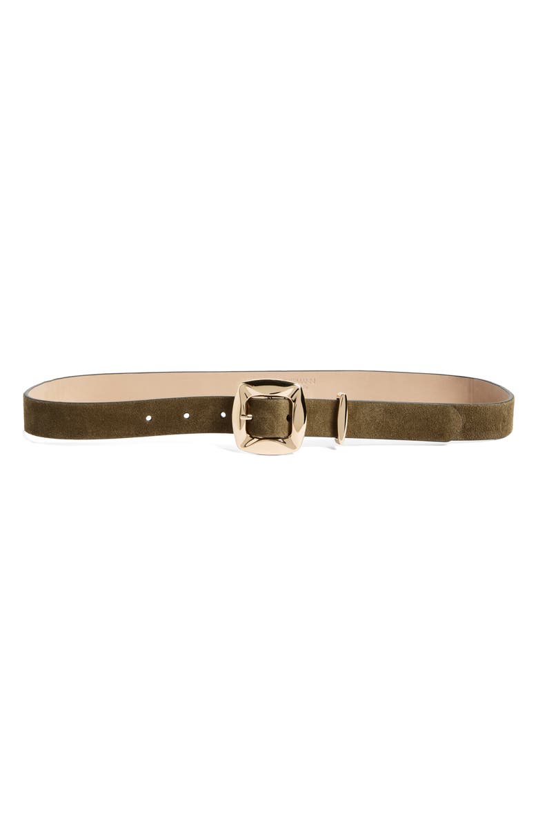 Zimmermann Kaia Suede Belt, Main, color, Olive