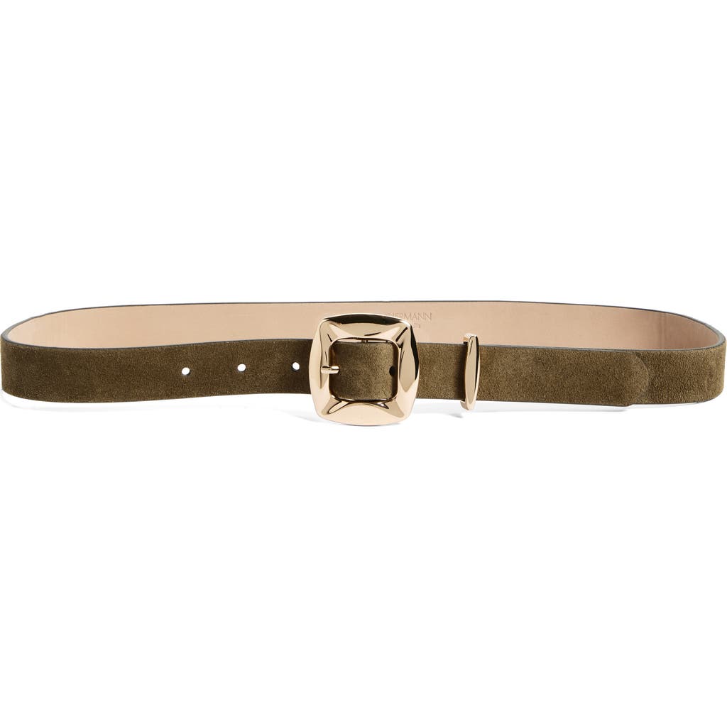 Zimmermann Kaia Suede Belt In Green