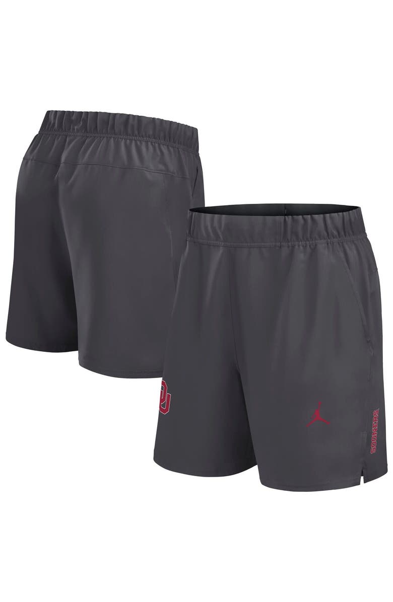 Jordan Brand Men's Jordan Brand Gray Oklahoma Sooners Primetime Woven Victory Performance Shorts, Main, color, Gray