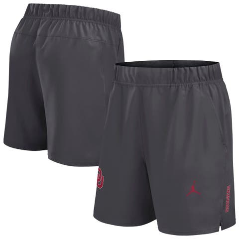 Men's Jordan Brand Gray Oklahoma Sooners Primetime Woven Victory Performance Shorts