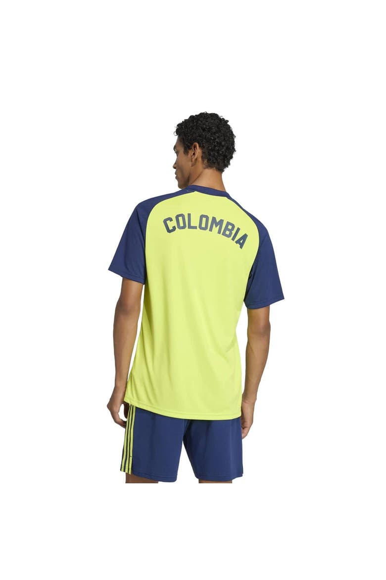 Men's adidas Yellow Colombia National Team 2026 Pre-Match Top, Alternate, color, Yellow