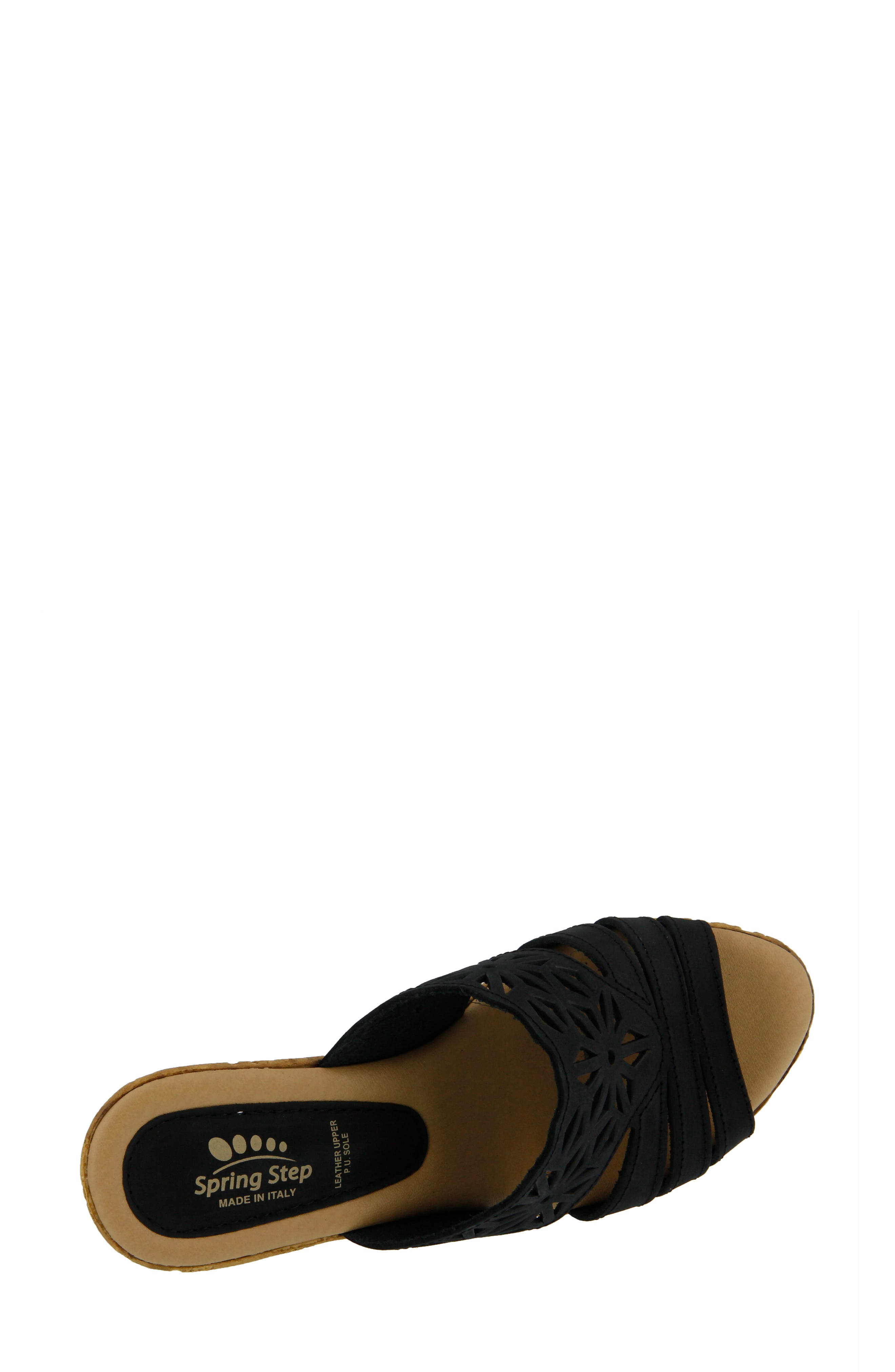  Spring Step Dora Platform Wedge Slide Sandal, Alternate, color, 