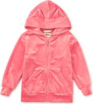 Tea Collection Cat Ears Velour Hoodie