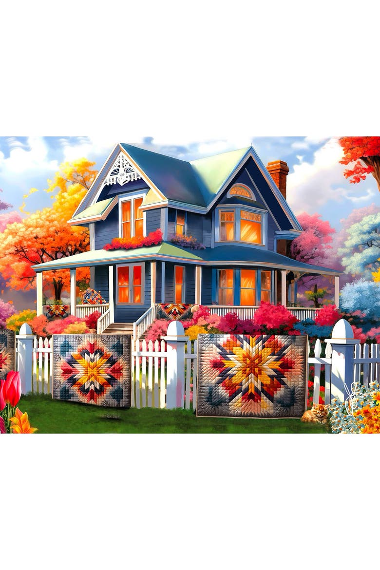 Dandelion Quilts 1000 piece Jigsaw Puzzle for Adults, Alternate, color, Multicolor