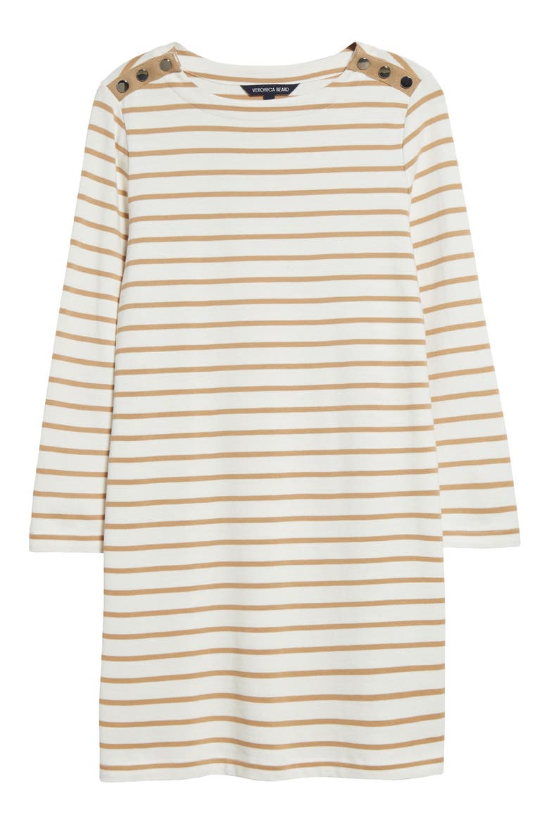 Ruta Stripe Minidress, Alternate, color, OFF WHITE/ KHAKI