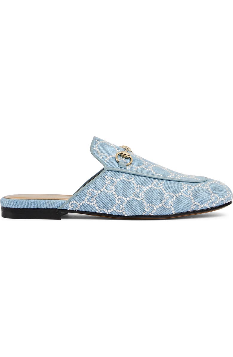 Gucci Princetown Horsebit GG Monogram Loafer Mule, Alternate, color, Blue