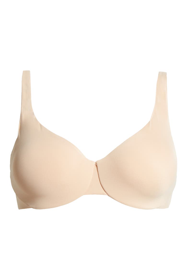 Unlined Full Coverage Bra, Alternate, color, CLAY