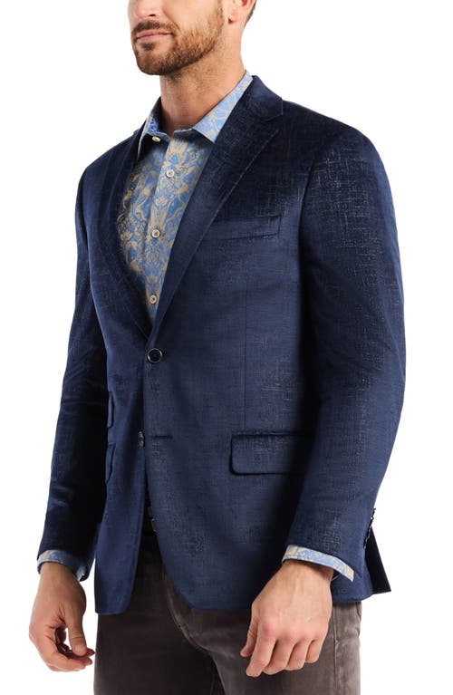 Robert Graham Ramon Navy Jacquard Sport Coat In Blue