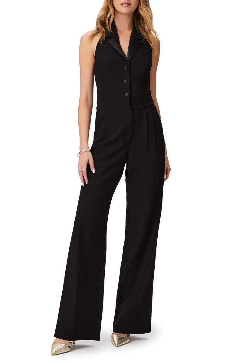 PAIGE Vienna Pleat Front Sleeveless Jumpsuit, Main, color, 