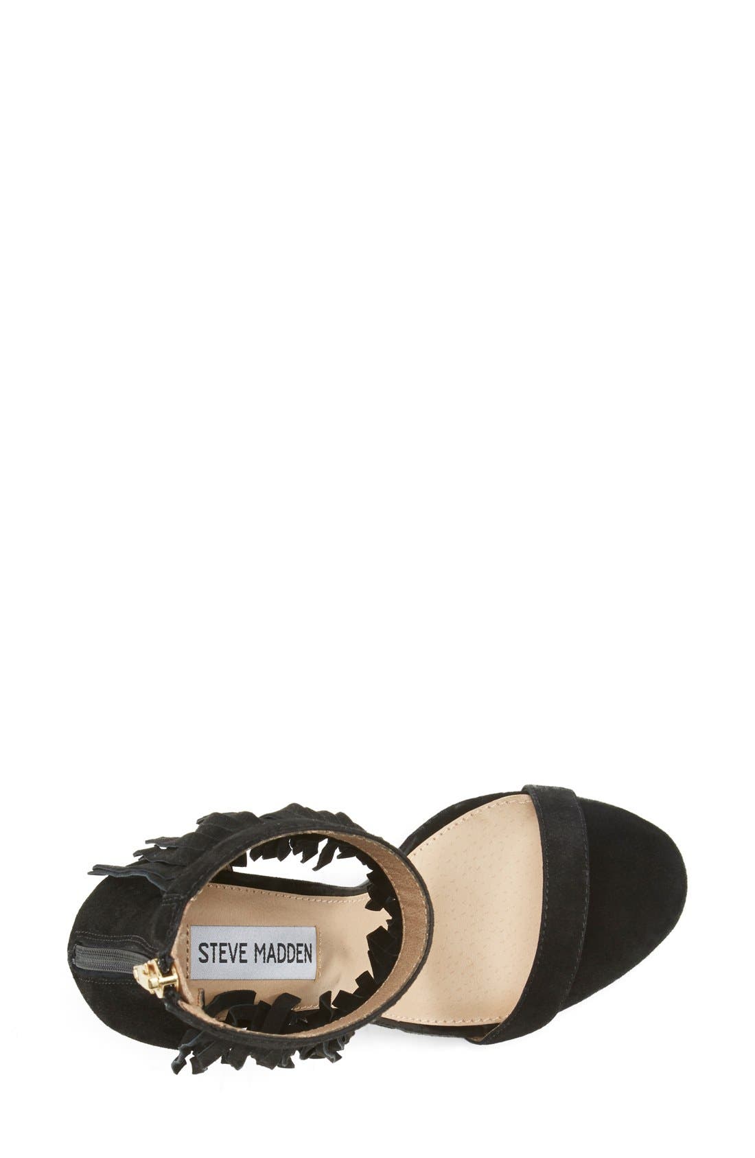 Steve Madden 'Staarz' Ankle Fringe Sandal, Alternate, color, 