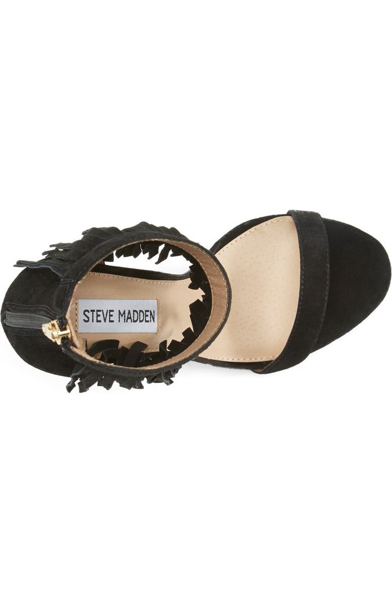 Steve Madden 'Staarz' Ankle Fringe Sandal, Alternate, color,