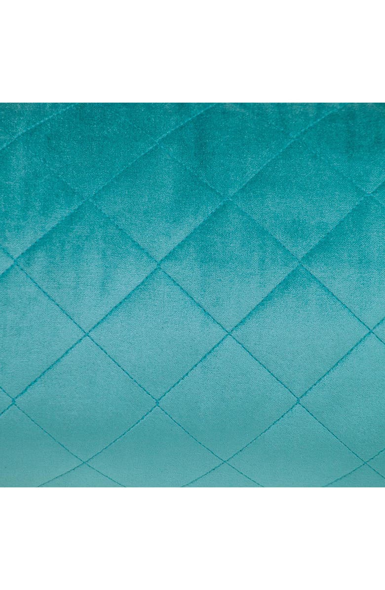 PARKLAND COLLECTION Milo Quilted Throw Pillow, Alternate, color, Aqua