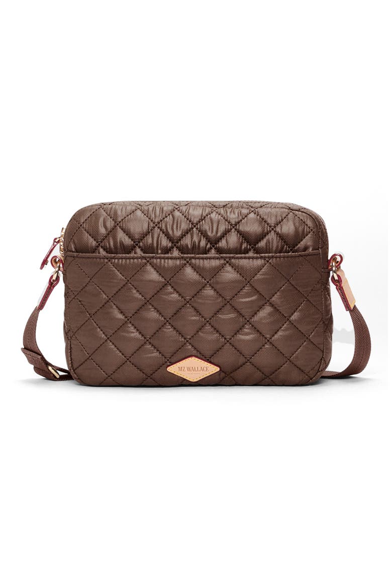 Small Metro II Quilted Nylon Camera Bag, Alternate, color, WALNUT