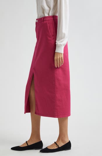 ワンピース EMPORIO ARMANI Women Mid Skirts EW001538TE14039UB115 BLUE Emporio Armani Denim Straight Midi Skirt | Neiman Marcus