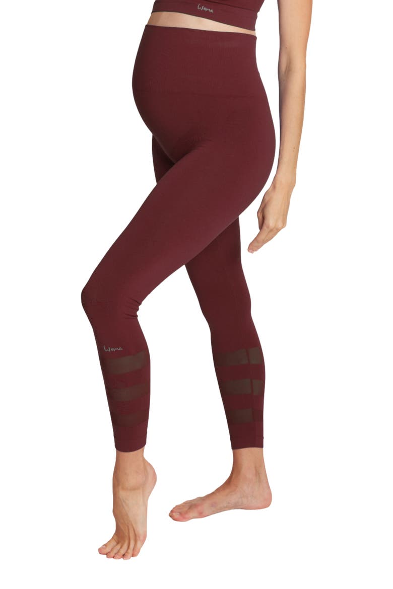 Woma Maternity & Sports Leggings, Alternate, color, Plum