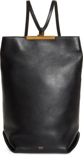 Khaite Iris Envelope Pleat Leather Backpack | Nordstrom