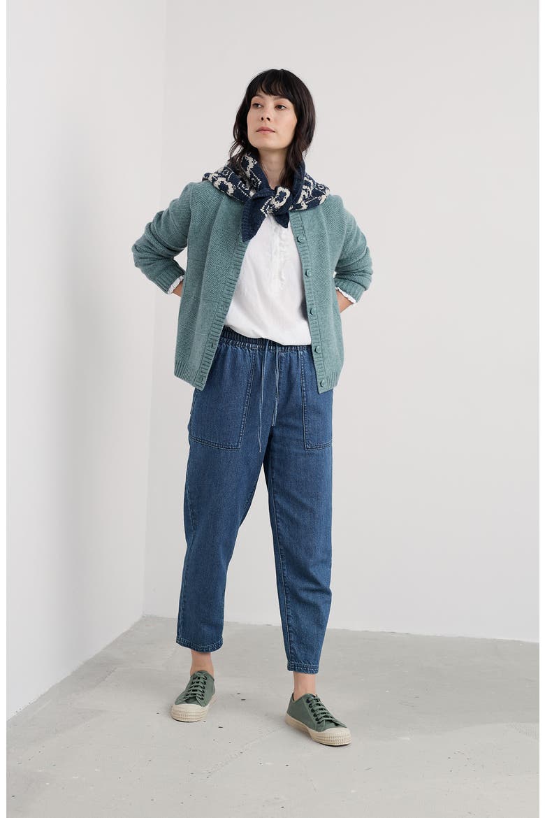 Coweth Merino Wool Blend Cardigan, Alternate, color, LICHEN