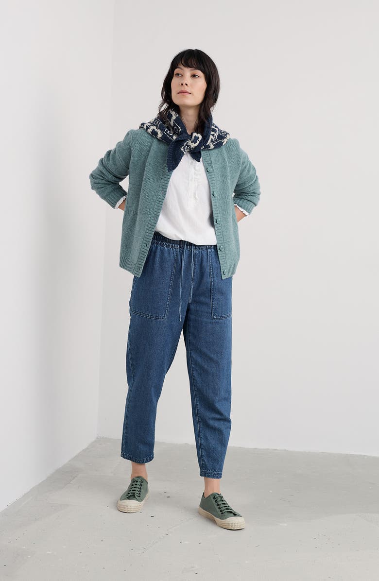 Seasalt Cornwall Coweth Merino Wool Blend Cardigan, Alternate, color, Lichen