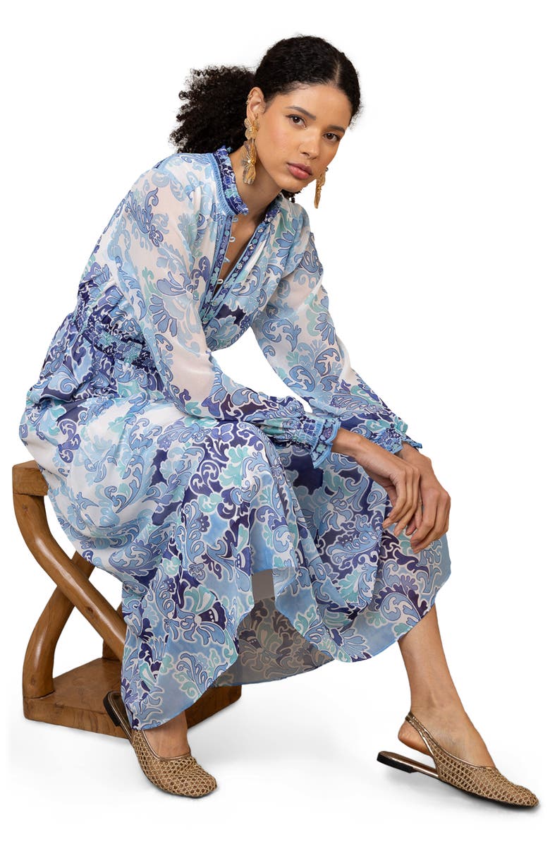 Hale Bob Bertille Chiffon Maxi Dress, Alternate, color,