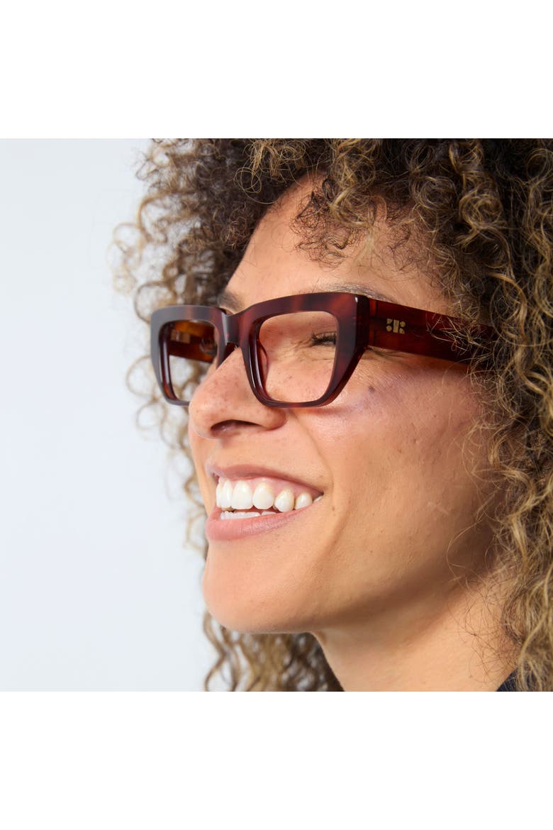 Leon Blue Light Glasses, Alternate, color, Creme