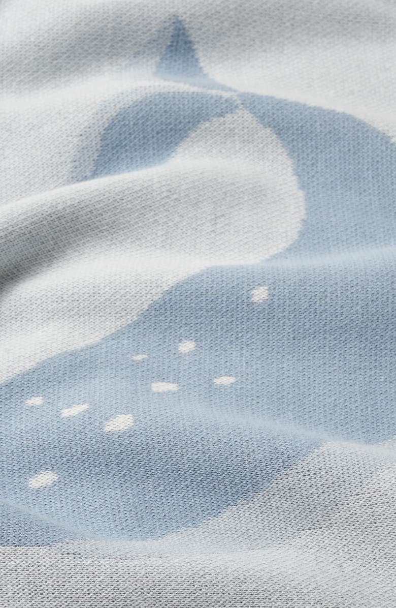 Elegant Baby Whale Cotton Knit Blanket, Alternate, color,