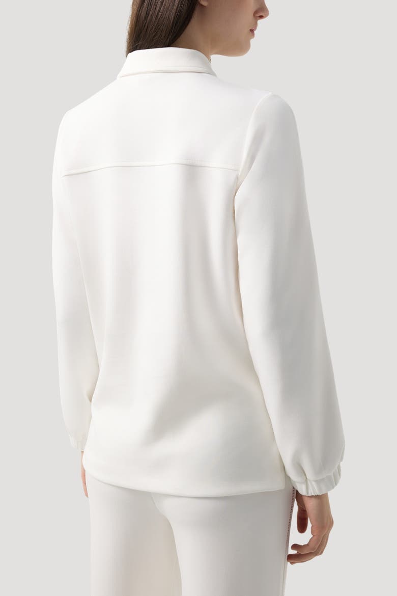 Raquel jersey overshirt, Alternate, color, Off-White