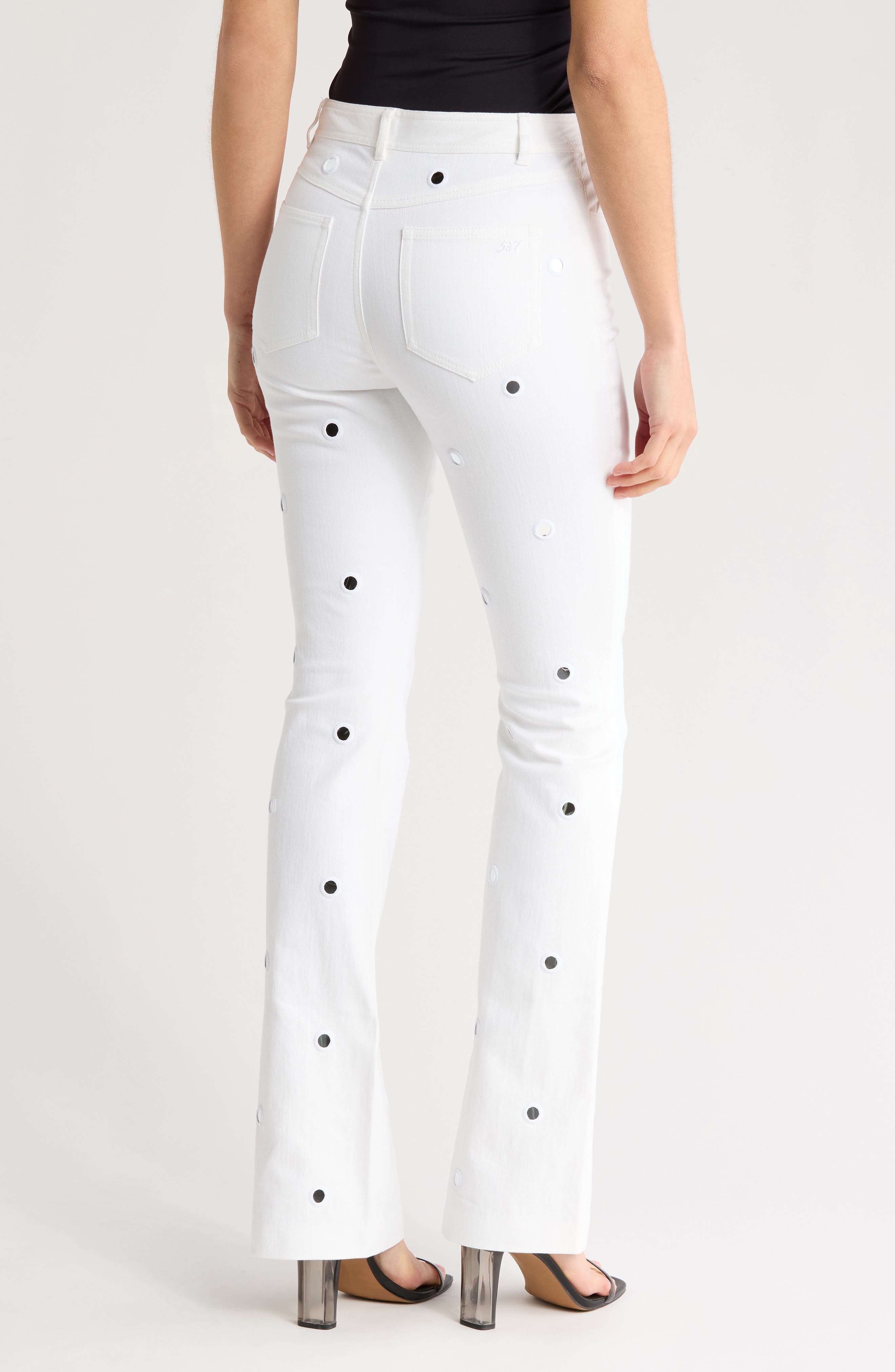 Shilene Mirror Sequin Flare Pants - image 2