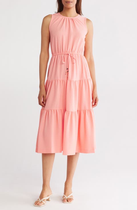 Sleeveless Tiered Midi Dress