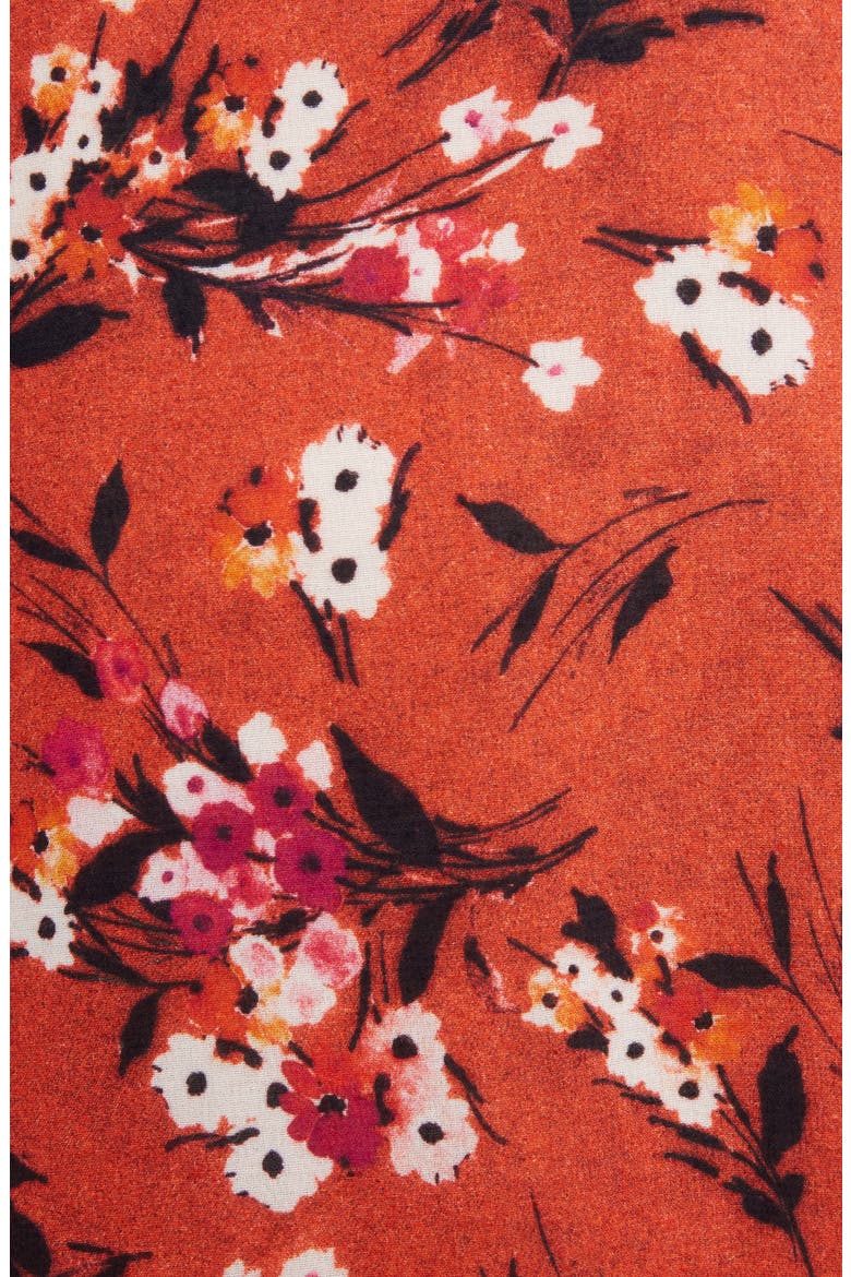 Studios Hanni Print Skirt, Alternate, color, OFF BLACK/ BLACK/ ORANGE