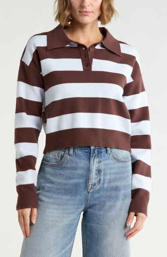 Striped Polo Sweater