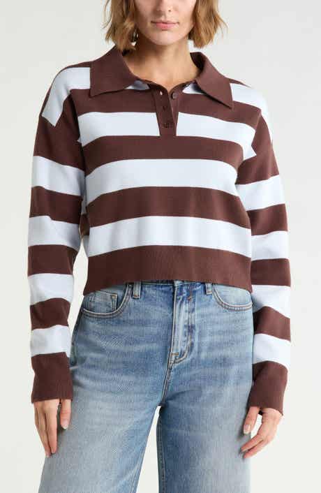 Striped Polo Sweater