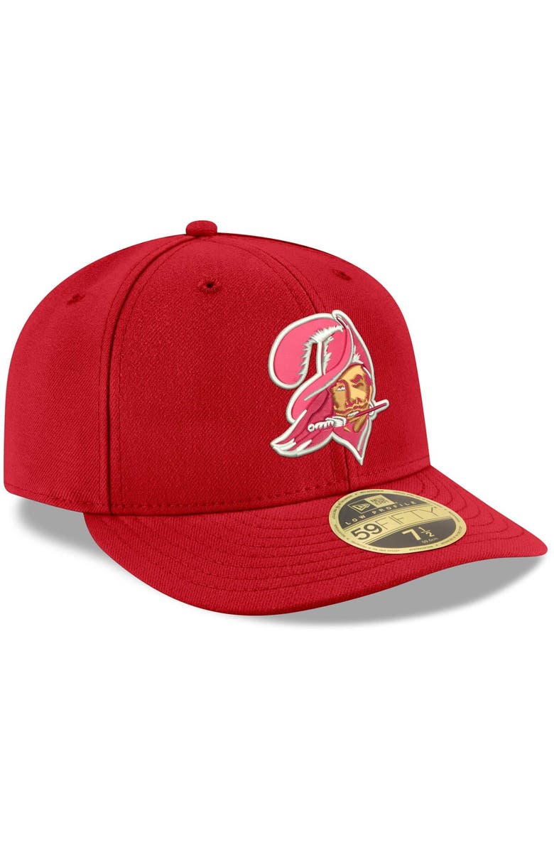 New Era Men's New Era Red Tampa Bay Buccaneers Omaha Throwback Low Profile 59FIFTY Fitted Hat, Alternate, color, Red