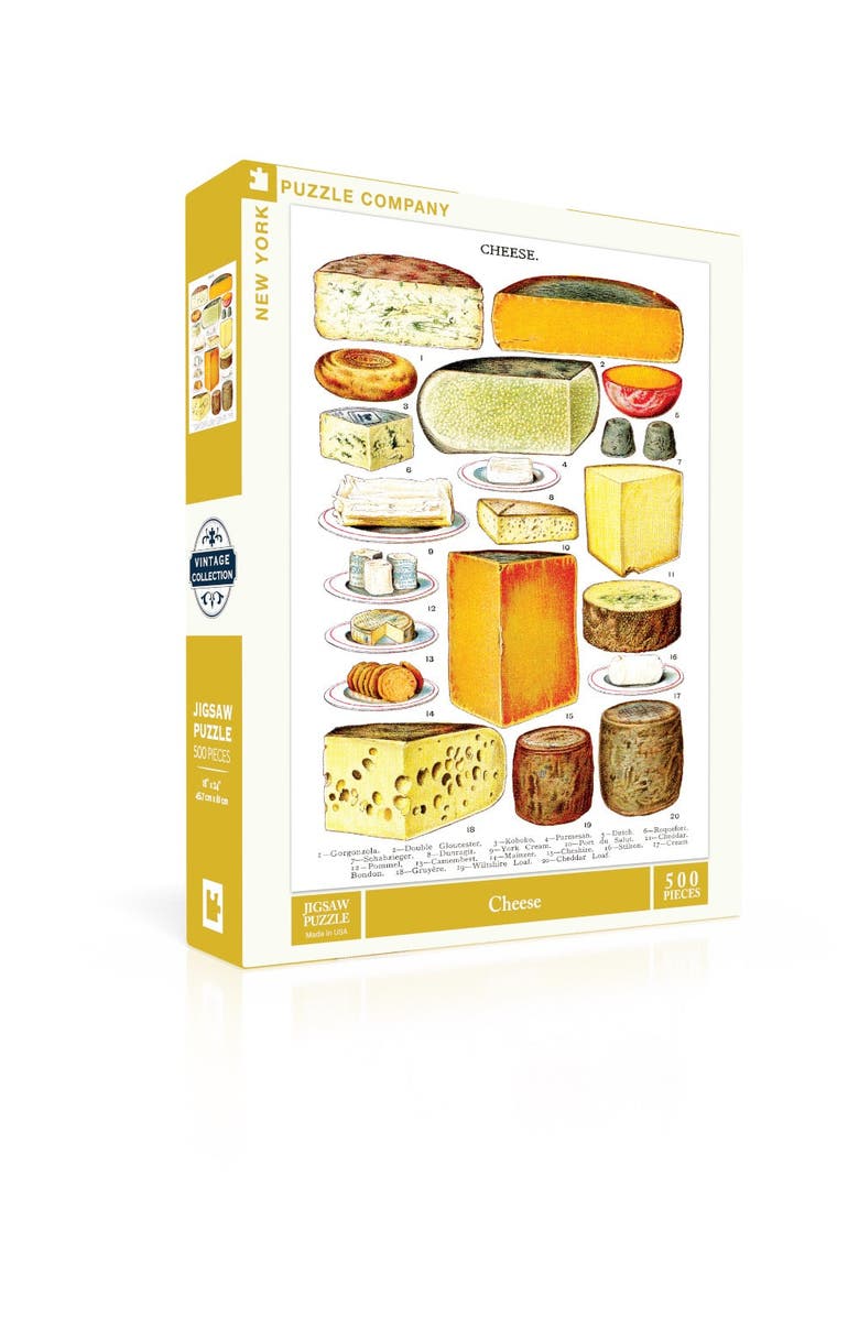 NEW YORK PUZZLE COMPANY Cheese 500 Piece Puzzle, Alternate, color,