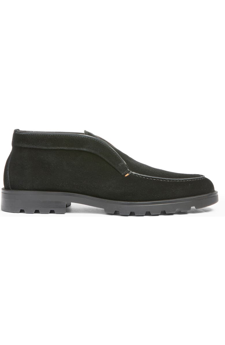 Santoni Lug Sole Slip-On Shoe, Alternate, color, Black