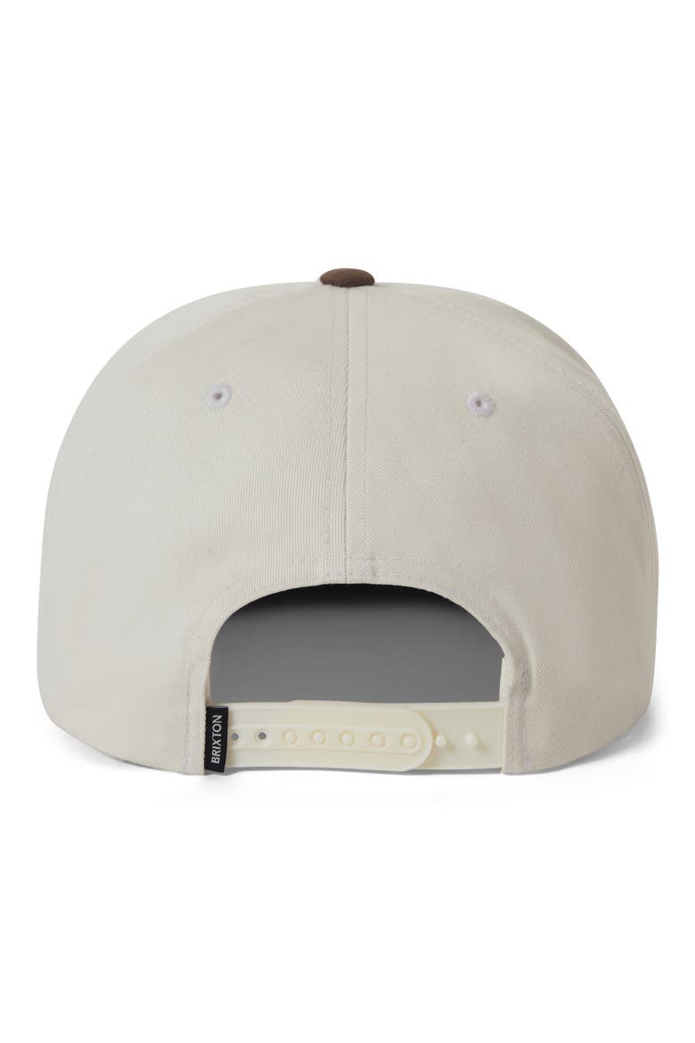 Rhett Snapback Hat, Alternate, color, OFF WHITE/ PINECONE BROWN
