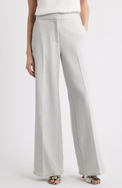 Women's Grey Wide-Leg Pants | Nordstrom