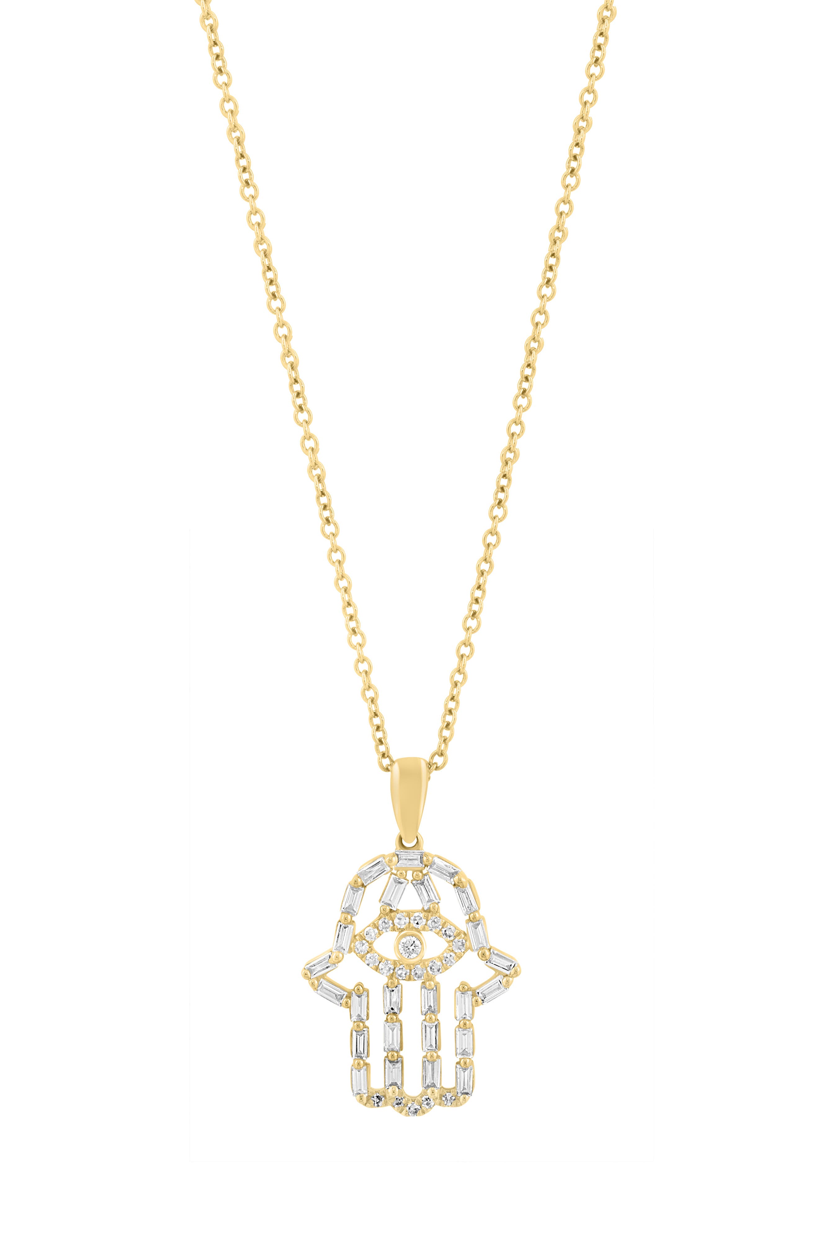 EFFY Diamond Hamsa Pendant Necklace