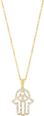 EFFY Diamond Hamsa Pendant Necklace