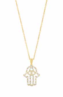 EFFY Diamond Hamsa Pendant Necklace